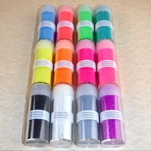 RARE NIB Martha Stewart Fluorescent Neon Glitter